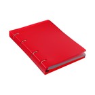 Тетрадь на кольцах A5 80 листов в клетку Calligrata Красная, пластиковая обложка, блок офсет МИКС (2 цвета) - Фото 9