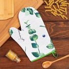 Варежка - прихватка «Доляна. Эвкалипт», 20×27 см, 100% хлопок, рогожка 164 г/м² - Фото 2