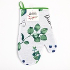 Варежка - прихватка «Доляна. Эвкалипт», 20×27 см, 100% хлопок, рогожка 164 г/м² - Фото 5