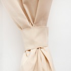 Шторы для кухни "Доляна" Ваниль 150х180 см - 2 шт, подхваты - 2 шт, 165 г/м2, 100% хл - фото 24091521