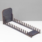 Подставка под открытки 15 ячеек, 270×110×84, толщина 3 мм, цвет полисандр - фото 24423993