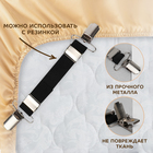 Клипса для фиксации, 25 мм, цвет никель 7791203