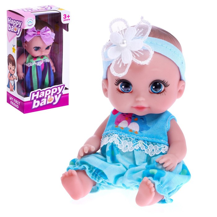 Пупс «Ляля» в голубом ободке - Фото 1