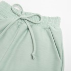 Комплект для девочки (топ, шорты) MINAKU: Casual Collection, оливковый, рост 128 см 7696070 - фото 14027889