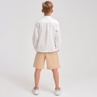 Шорты-бермуды детские MINAKU: Cotton collection цвет бежевый, рост 152 - Фото 3