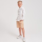 Шорты-бермуды детские MINAKU: Cotton collection цвет бежевый, рост 158 - Фото 2