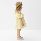 Платье для девочки MINAKU: Cotton Collection цвет желтый, рост 110 - Фото 3