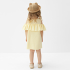 Платье для девочки MINAKU: Cotton Collection цвет желтый, рост 110 - Фото 4
