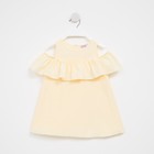 Платье для девочки MINAKU: Cotton Collection цвет желтый, рост 110 - Фото 6