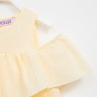 Платье для девочки MINAKU: Cotton Collection жёлтое, рост 134 см 7755825 - фото 14027909