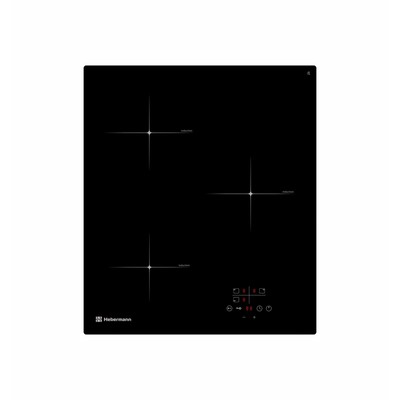 Варочная поверхность Hebermann HBKI 4530.1 BL, индукционная, 3 конфорки, сенсор, чёрная