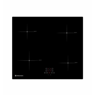 Варочная поверхность Hebermann HBKI 6040.1 B, индукционная, 4 конфорки, сенсор, чёрная