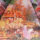 Зонт автоматический "Домик у моста", R=51см, разноцветный - Фото 3