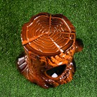 Садовая фигура "Пенёк", коричневая, керамика, 22 см - Фото 5