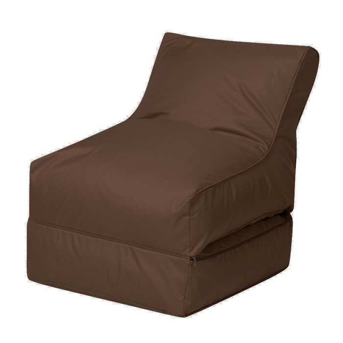 Кресло-лежак, раскладной, цвет коричневый - Фото 1