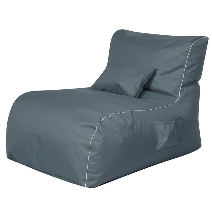 Кресло-лежак, цвет серый - Фото 1