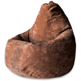 Кресло-мешок «Груша», микровельвет, размер L, цвет коричневый