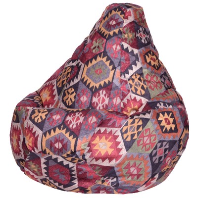 Кресло-мешок «Груша» «Мехико», размер L, цвет бордовый