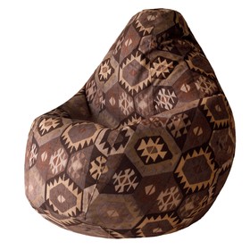 Кресло-мешок «Груша» «Мехико», размер 2ХL, цвет коричневый