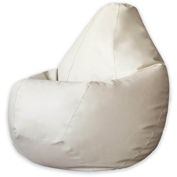 Кресло-мешок «Груша», экокожа, размер L, цвет светло-бежевый - Фото 1