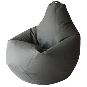 Кресло-мешок «Груша», экокожа, цвет XL, цвет серый
