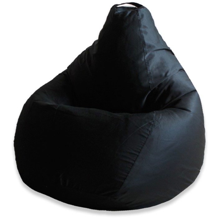 Кресло-мешок «Груша» «Фьюжн», размер L, цвет чёрный - Фото 1