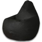 Кресло-мешок «Груша», экокожа, размер 3ХL, цвет чёрный - фото 302363510