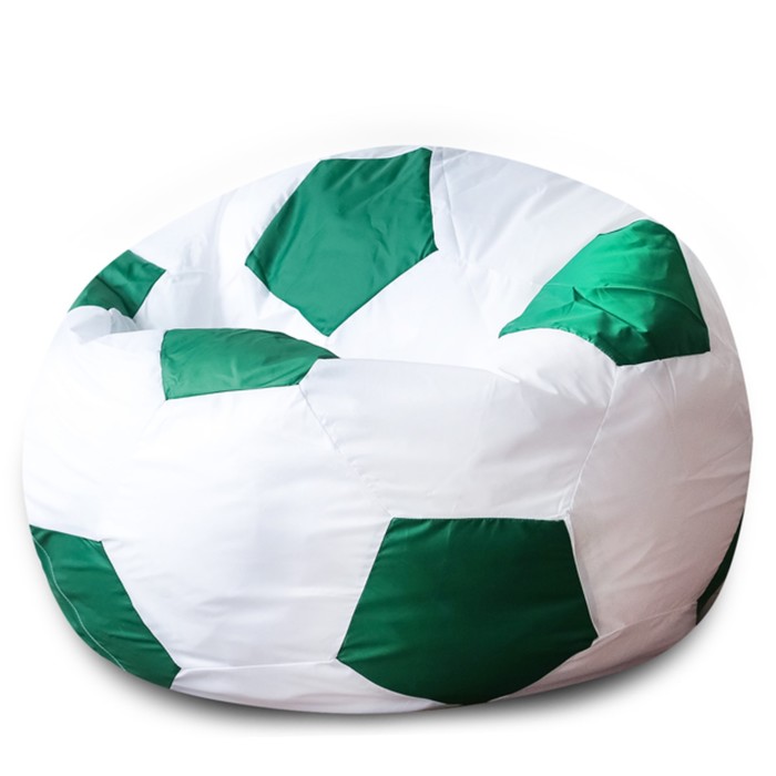 Кресло «Мяч», оксфорд, цвет белый/зелёный - Фото 1
