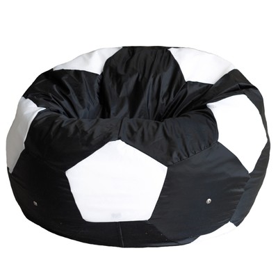 Кресло «Мяч», оксфорд, цвет чёрный/белый