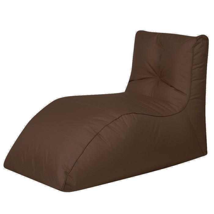 Кресло-шезлонг, цвет коричневый - Фото 1