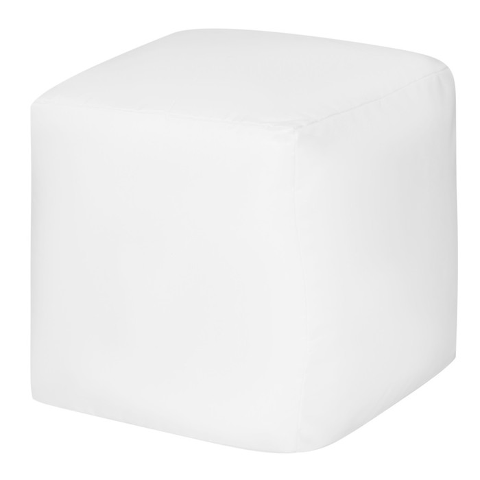 Пуфик «Куб», оксфорд, цвет белый - Фото 1