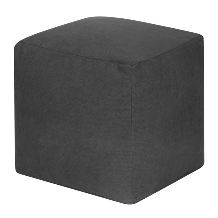 Пуфик «Куб», велюр, цвет графит - Фото 1