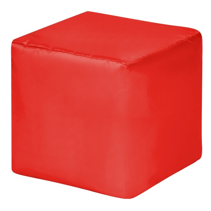 Пуфик «Куб», оксфорд, цвет красный - Фото 1