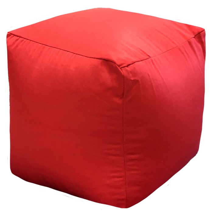 Пуфик «Куб» «Фьюжн», цвет красный - Фото 1