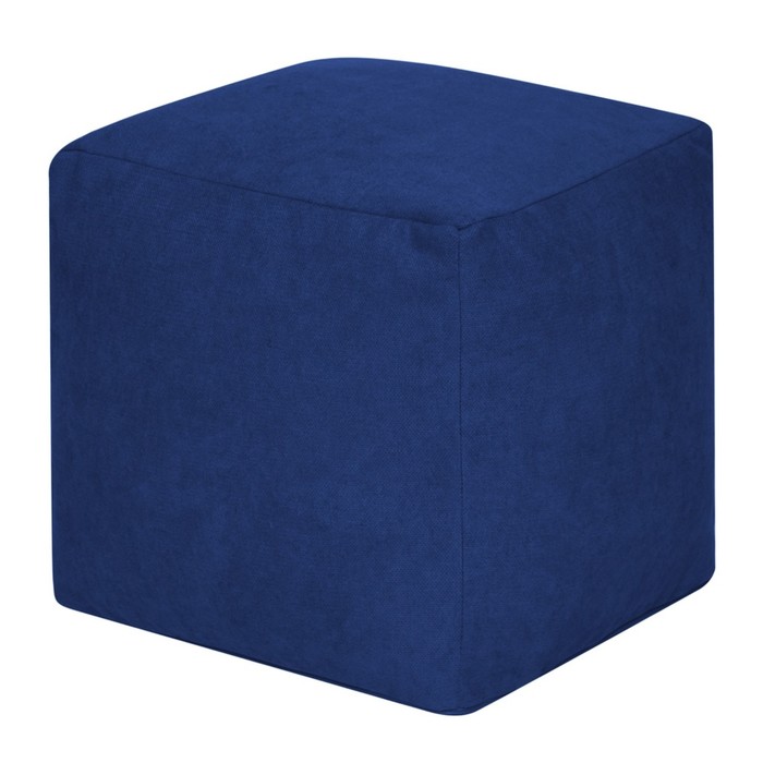 Пуфик «Куб», велюр, цвет синий - Фото 1