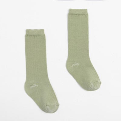 Гольфы детские, цвет зелёный, размер 14