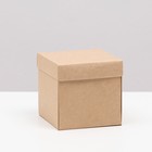 Коробка складная, крафт, 10 х 10 х 10 см - фото 5991489