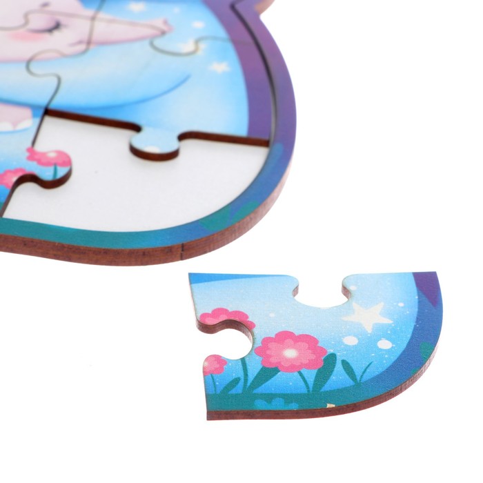 Пазл деревянный с чипом «Слоники» 53450