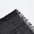 Палантин текстильный, цвет черный, размер 100х180 - Фото 4