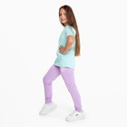 Брюки для девочки, цвет сиреневый, рост 152 - фото 54729287