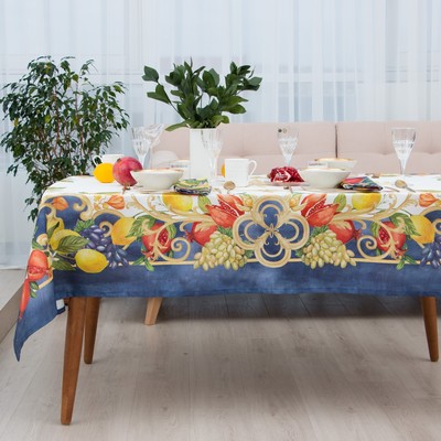 Скатерть «Этель» Southern fruits, 147×112 +/-2 см с ГМВО, 100% хлопок, саржа 190 г/м²