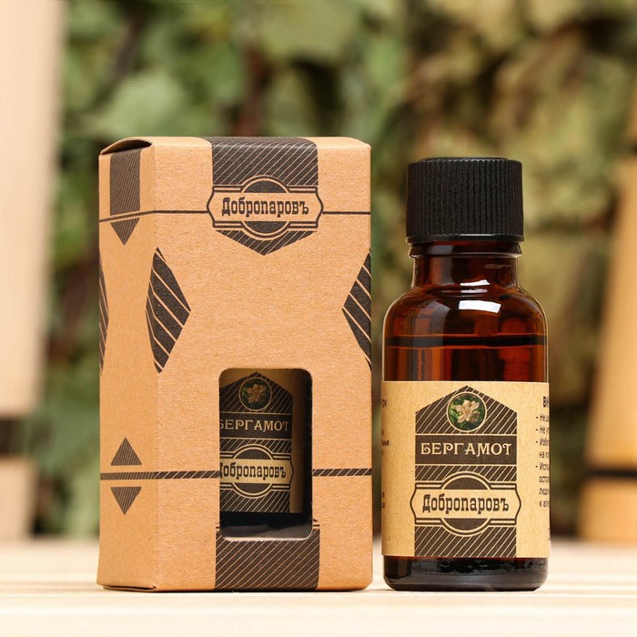 Масло эфирное «Бергамот» 20 мл, крафт, Добропаровъ - Фото 1