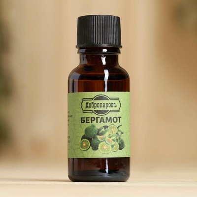 Масло эфирное «Бергамот» 20 мл, крафт, Добропаровъ