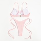 Купальник женский раздельный на косточках MINAKU цвет пудровый, размер 44 - Фото 9