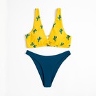 Купальник раздельный MINAKU, цвет синий/жёлтый, размер 42 - Фото 7