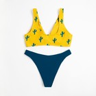 Купальник раздельный MINAKU, цвет синий/жёлтый, размер 44 - Фото 9