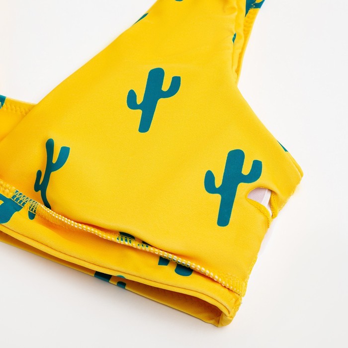 Купальник раздельный MINAKU, цвет синий/жёлтый, размер 46