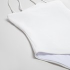Купальник женский слитный Basic MINAKU цвет белый, размер 48 - фото 4348765