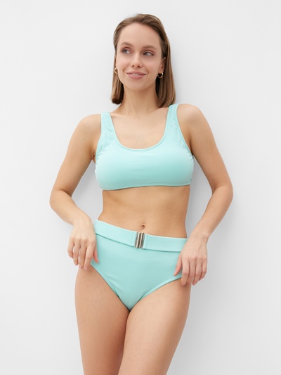 Купальник раздельный с поясом женский MINAKU, цвет мятный, размер 46