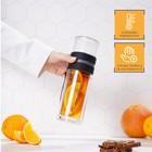 Термос-заварник Magistro «Король Лев», 290 мл, с двойными стенками, с силиконовой ручкой, стекло, прозрачный - Фото 2